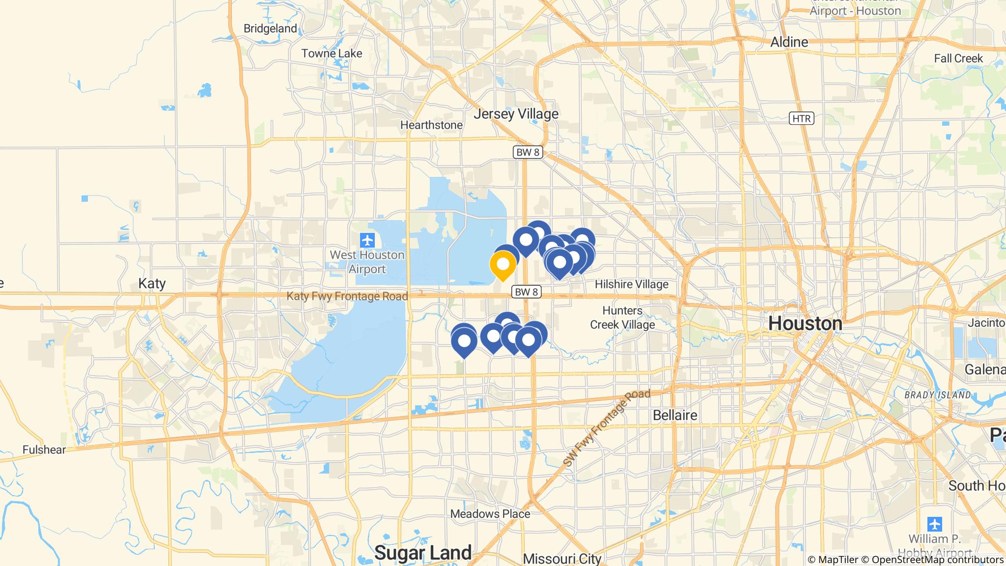 Street map of the ATM area