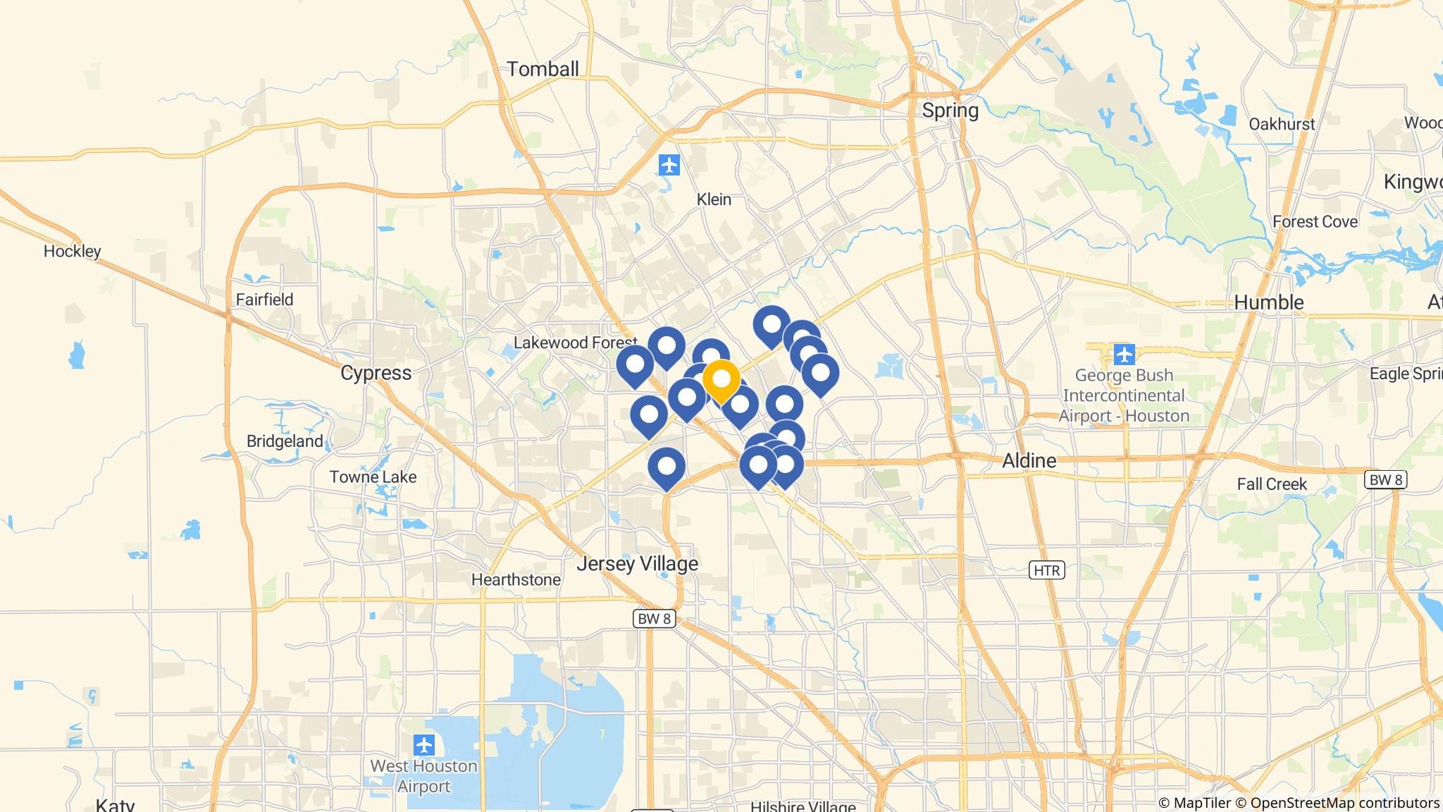 Street map of the ATM area