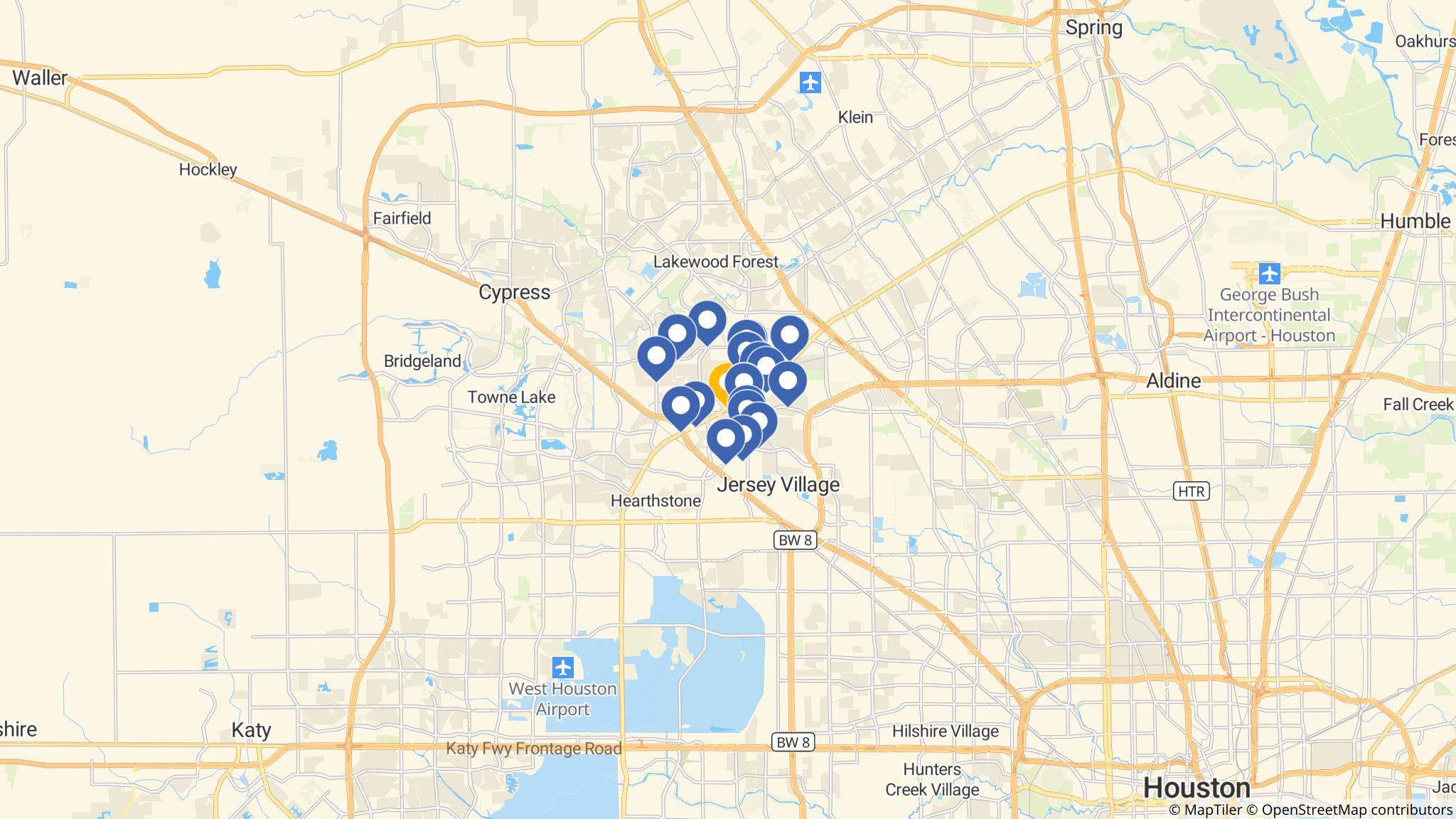Street map of the ATM area