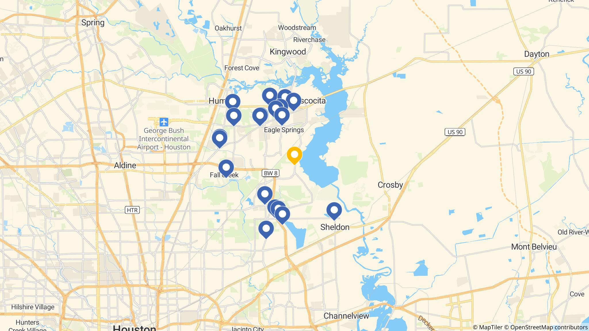 Street map of the ATM area