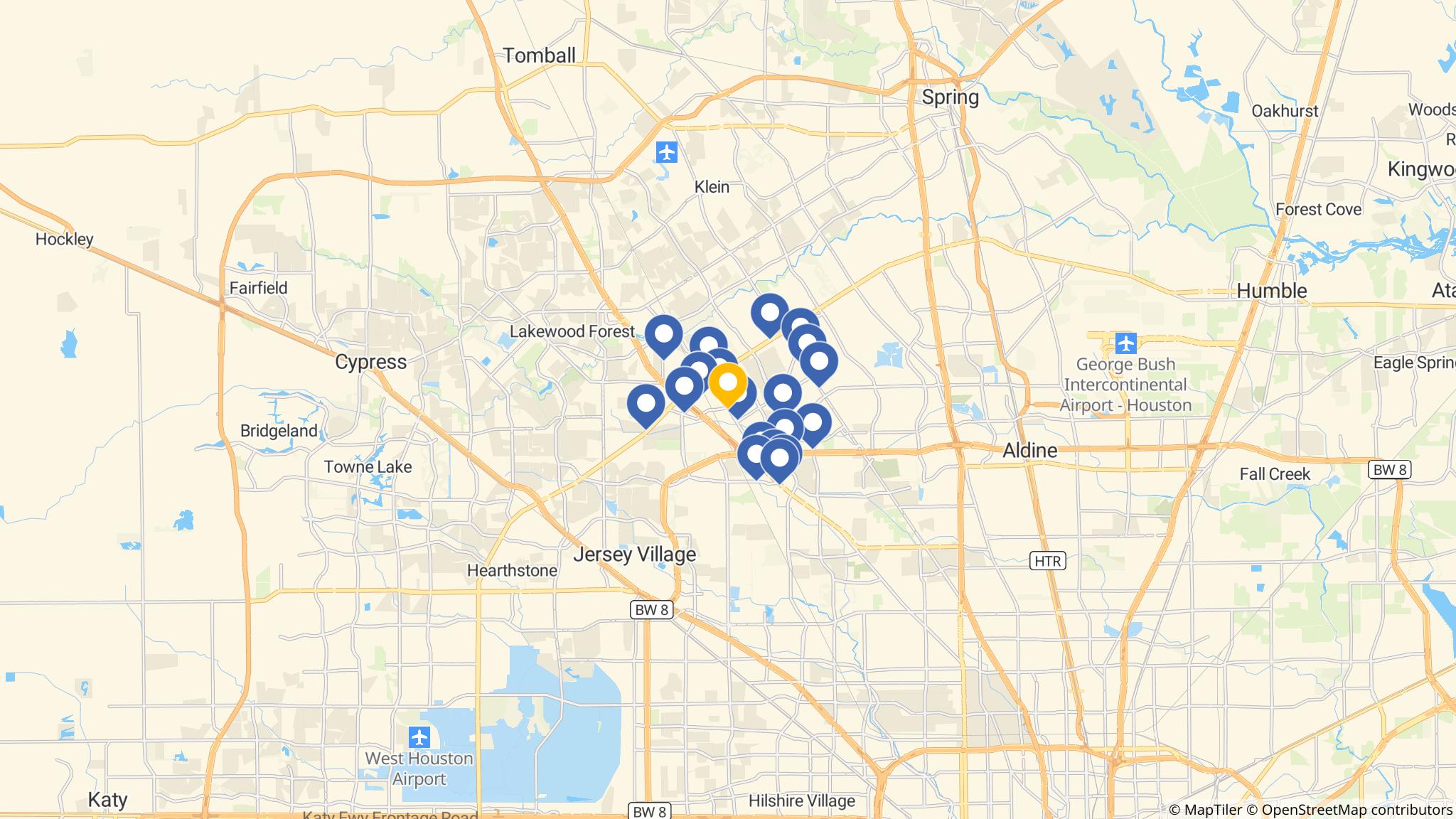 Street map of the ATM area