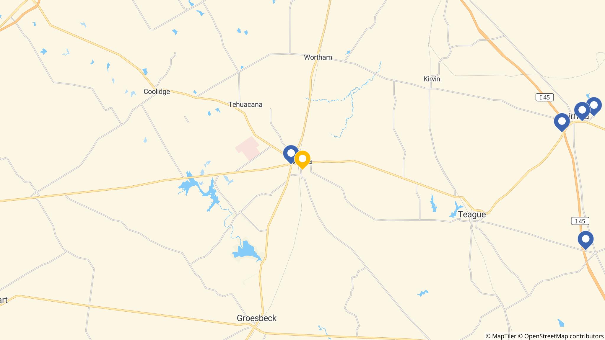 Street map of the ATM area