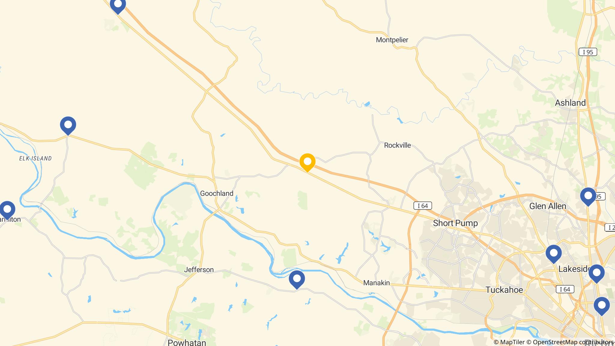 Street map of the ATM area