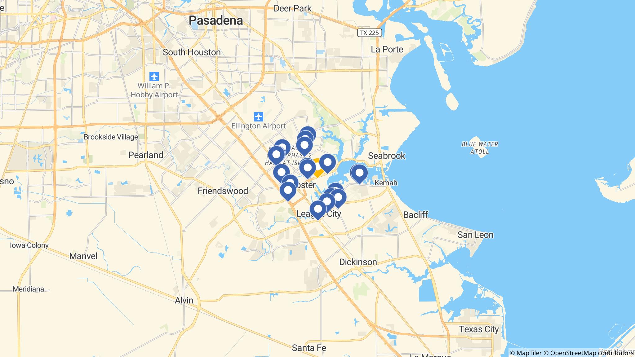 Street map of the ATM area