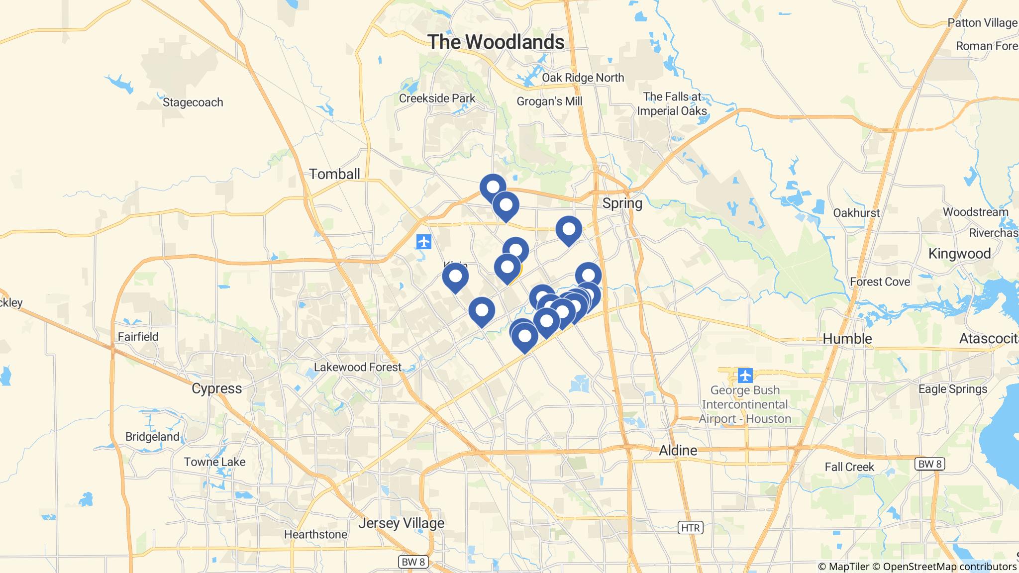 Street map of the ATM area