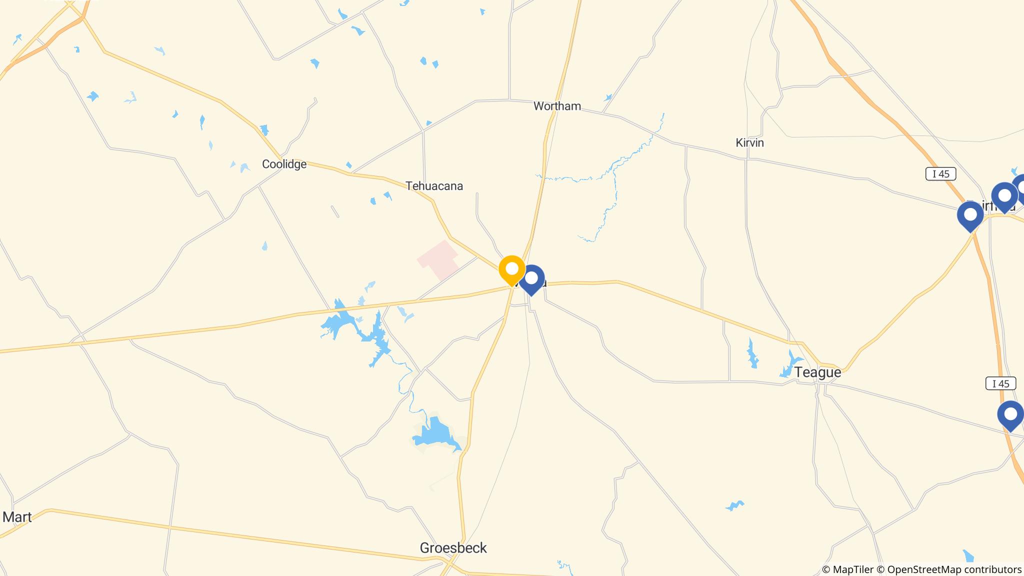 Street map of the ATM area