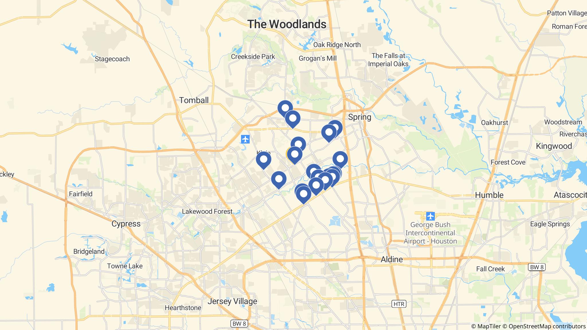 Street map of the ATM area