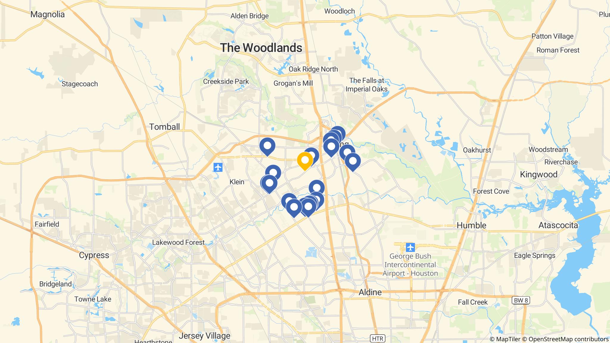 Street map of the ATM area