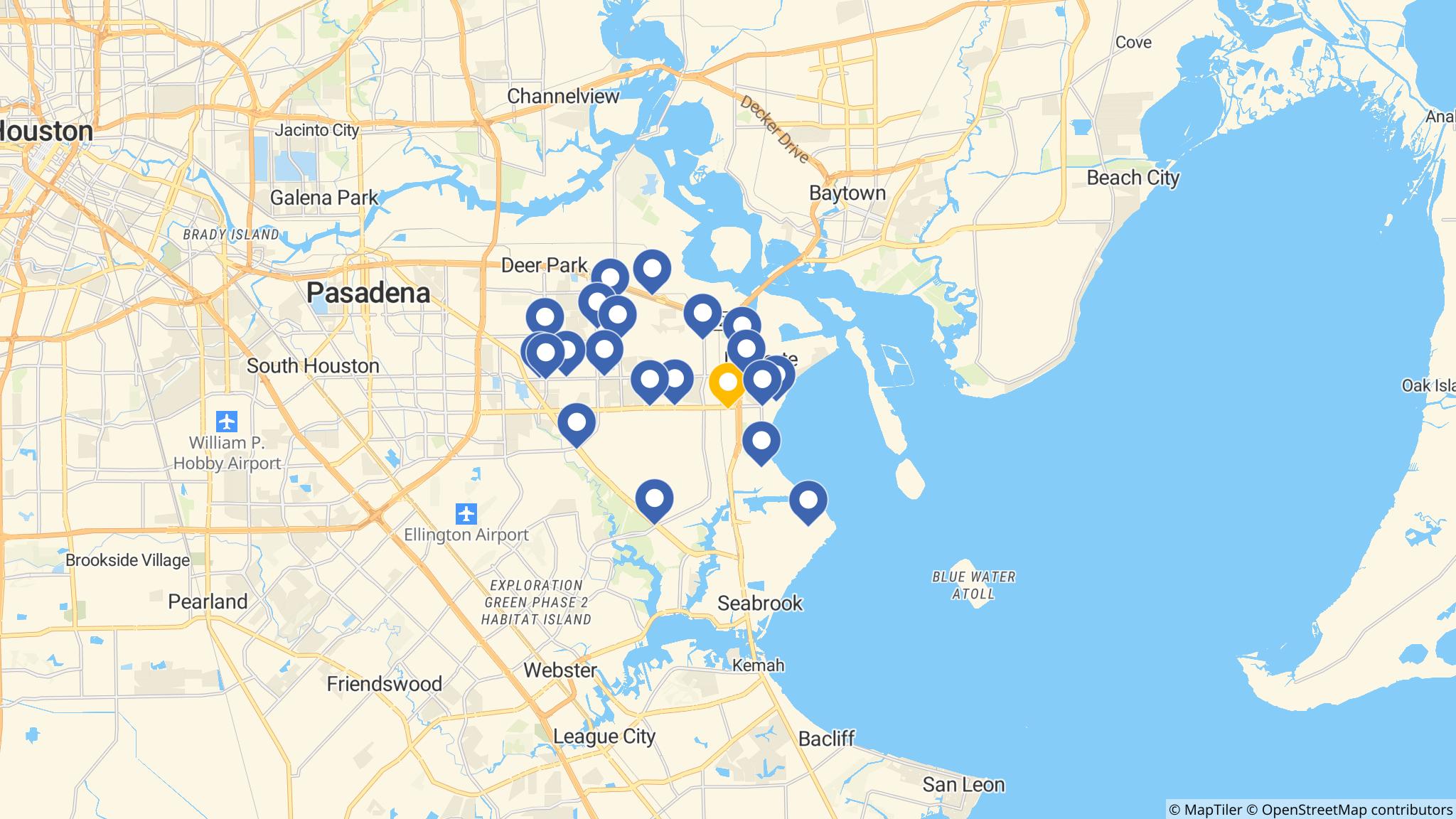 Street map of the ATM area
