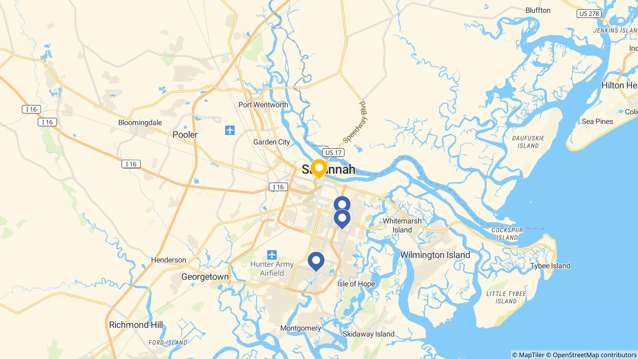 Street map of the ATM area