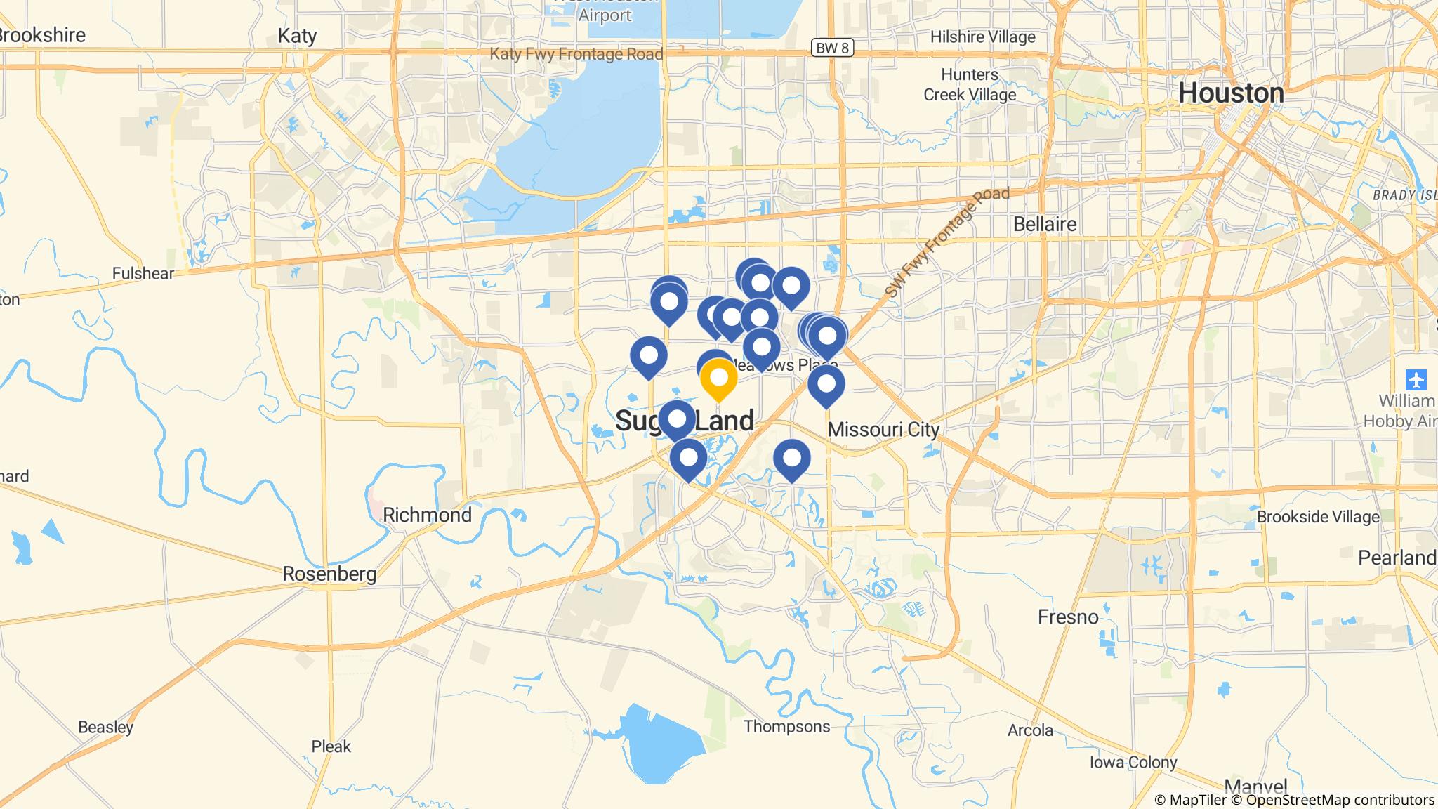 Street map of the ATM area