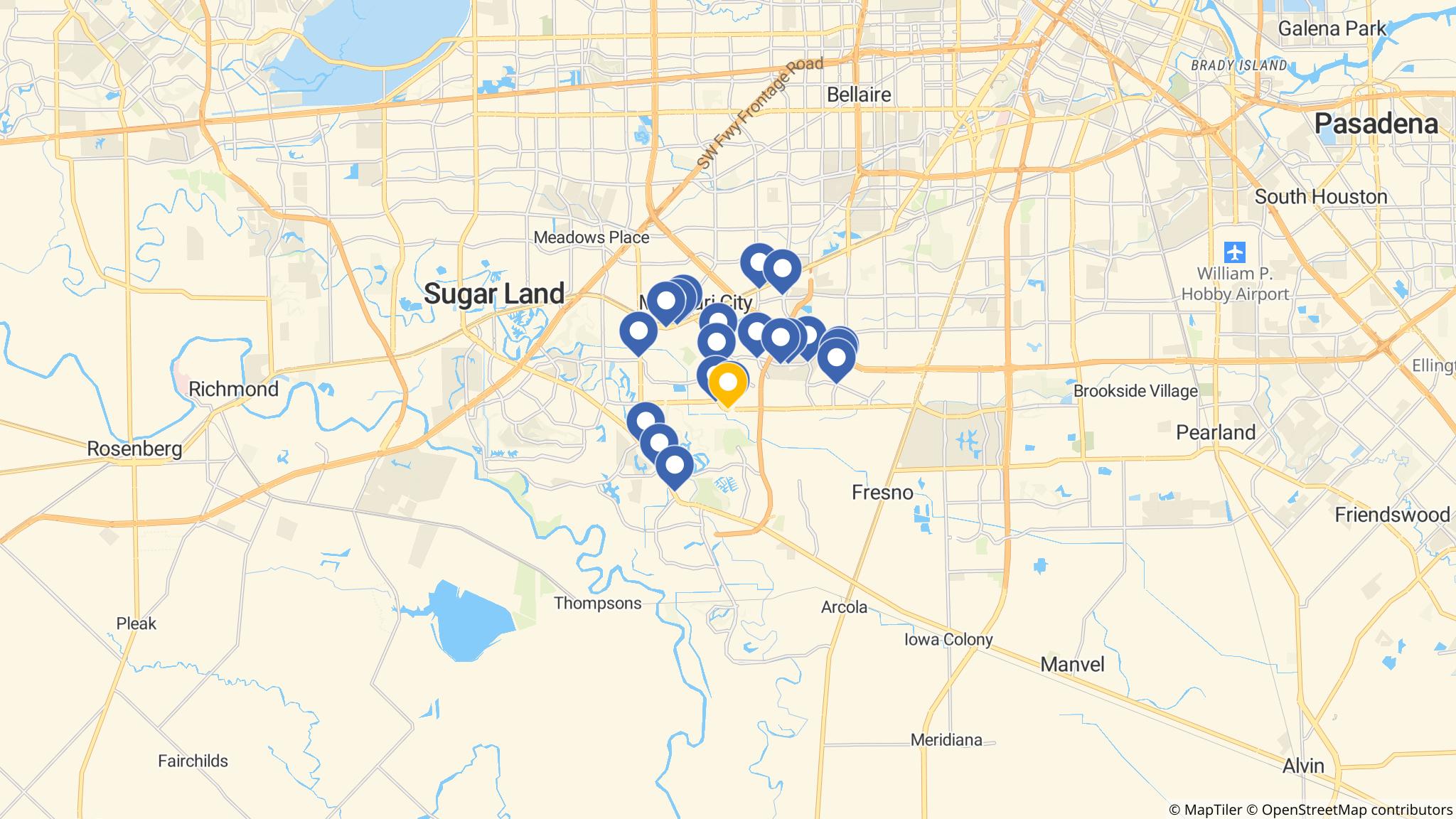 Street map of the ATM area