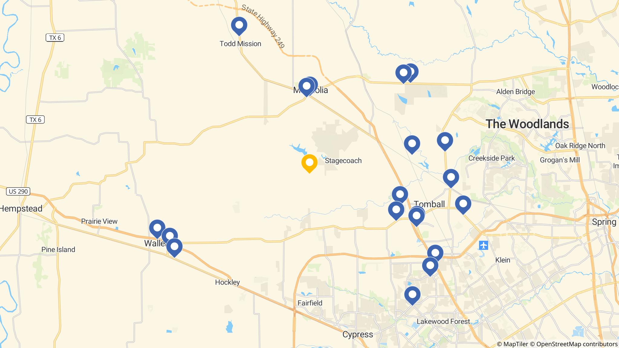 Street map of the ATM area