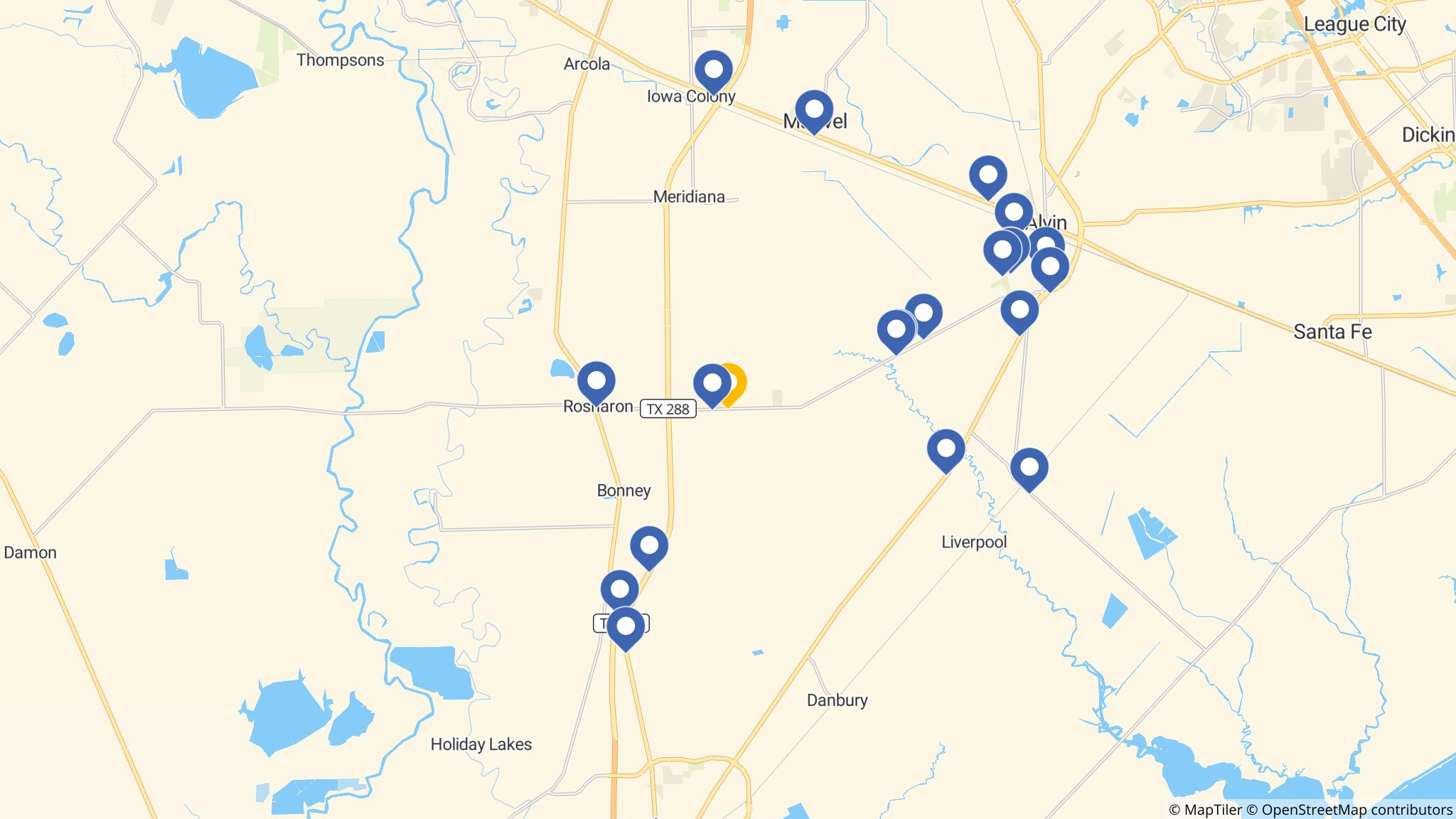 Street map of the ATM area