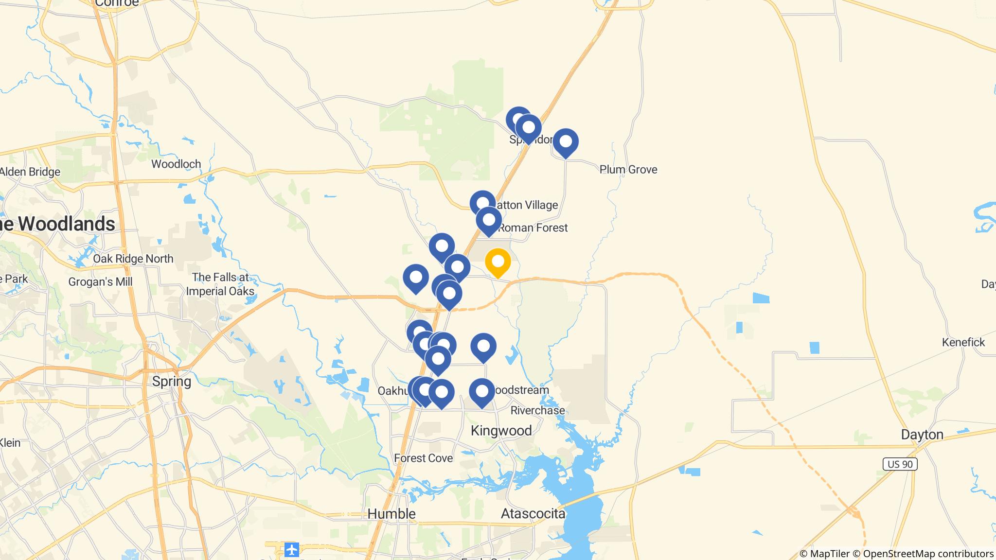 Street map of the ATM area