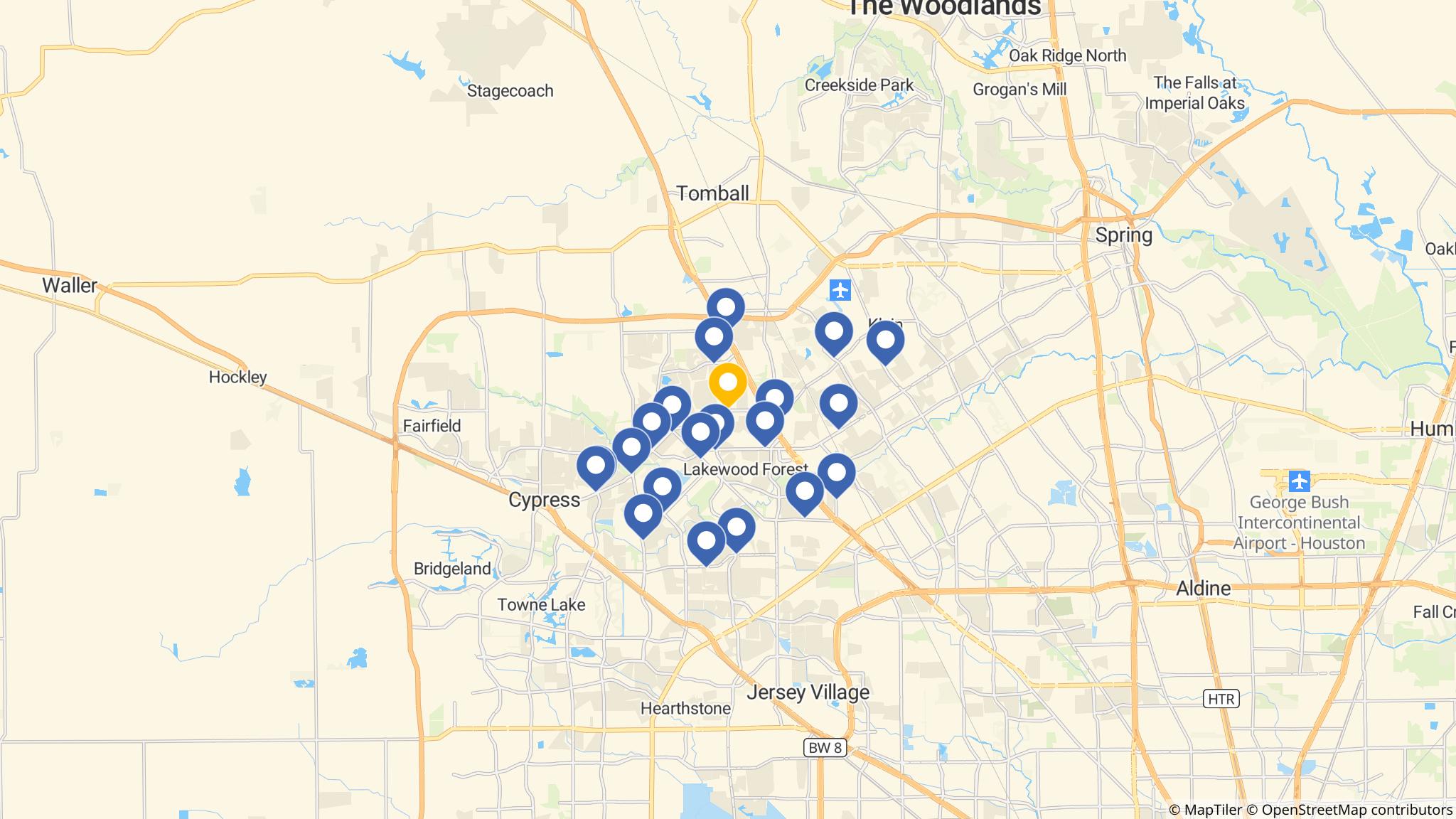 Street map of the ATM area