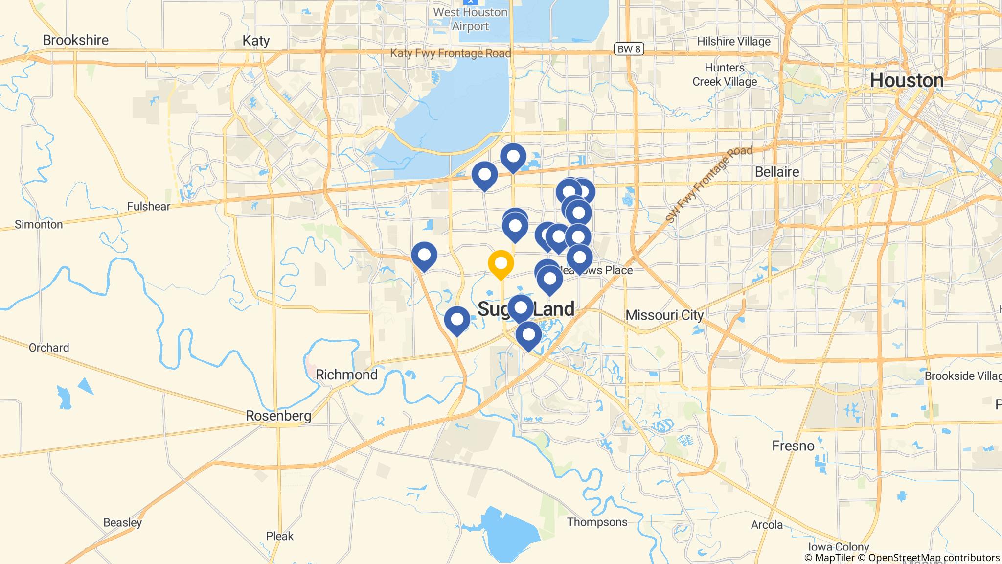 Street map of the ATM area