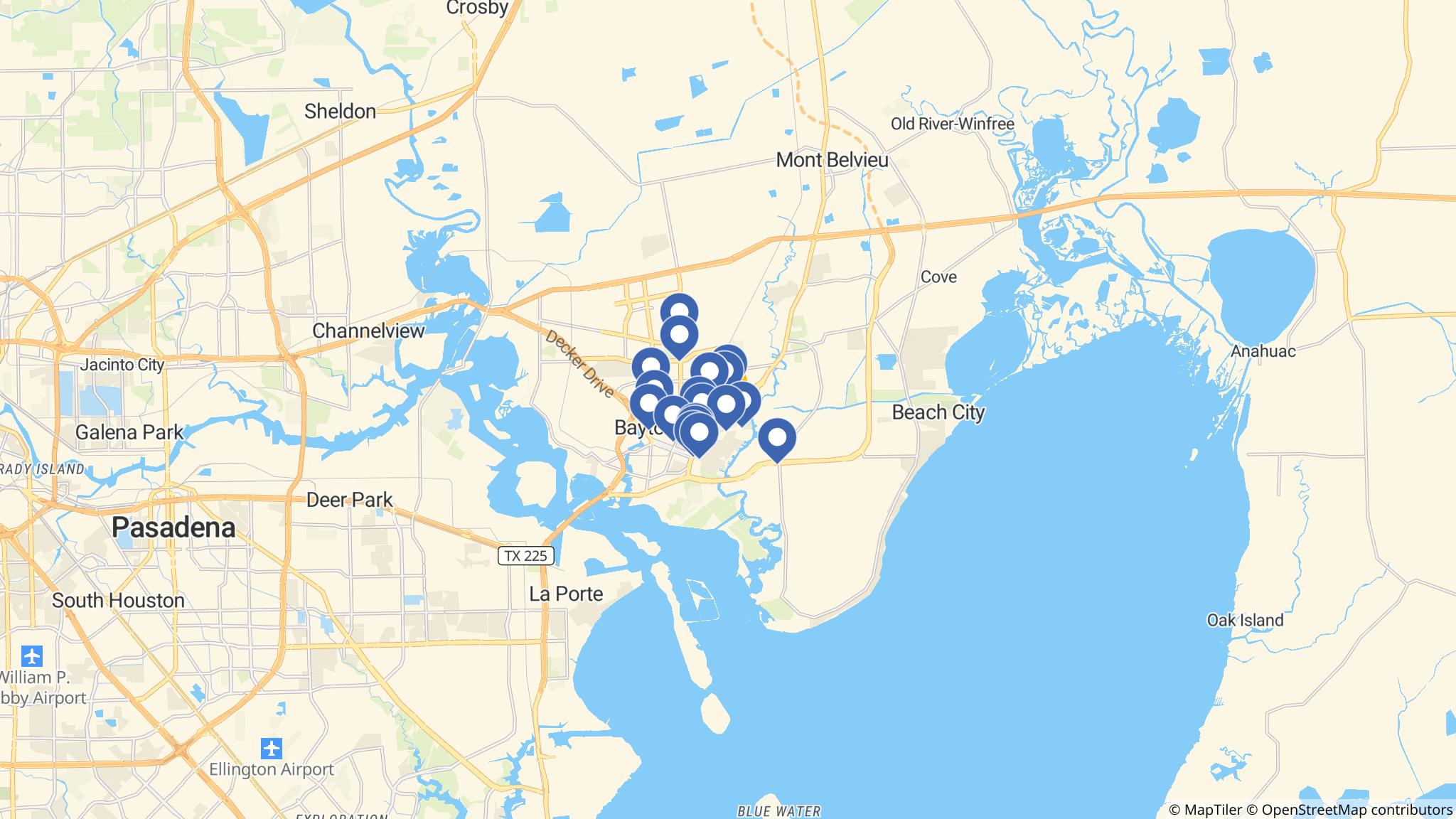 Street map of the ATM area