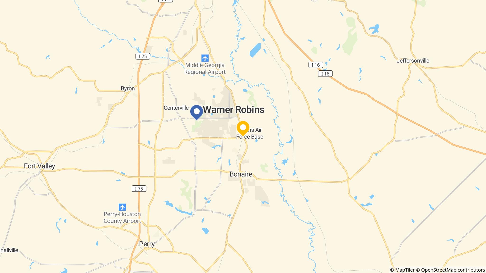 Street map of the ATM area