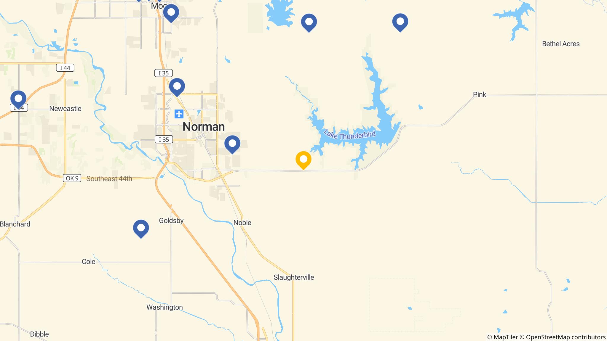 Street map of the ATM area