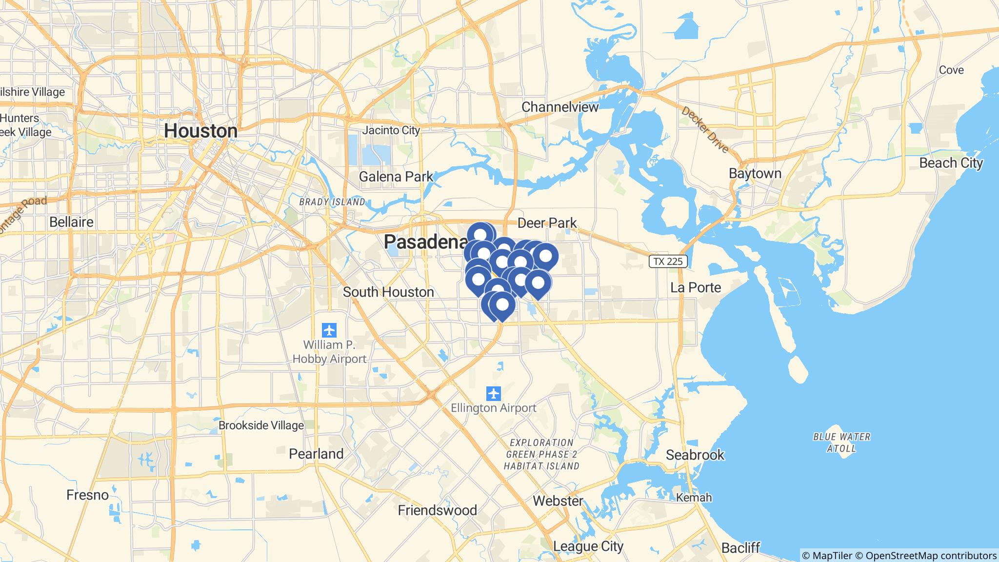 Street map of the ATM area