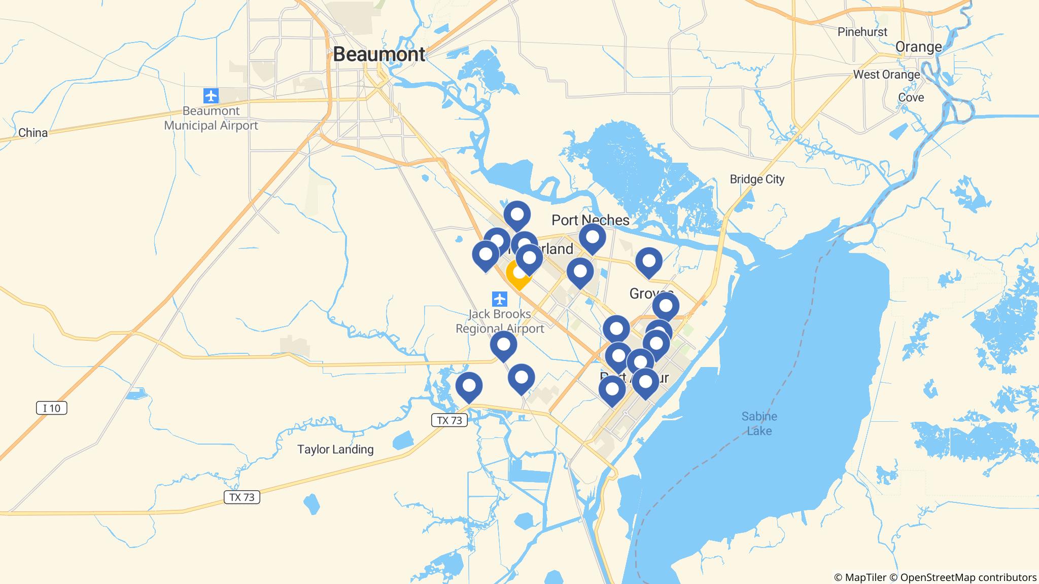 Street map of the ATM area