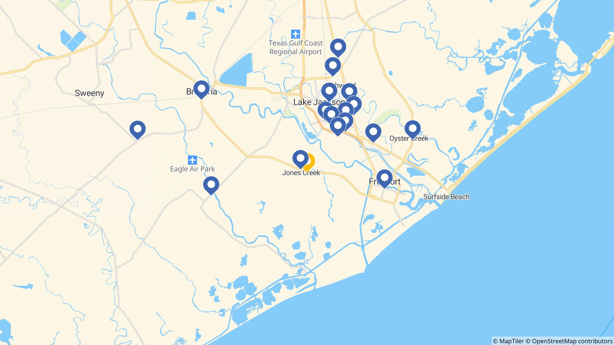 Street map of the ATM area
