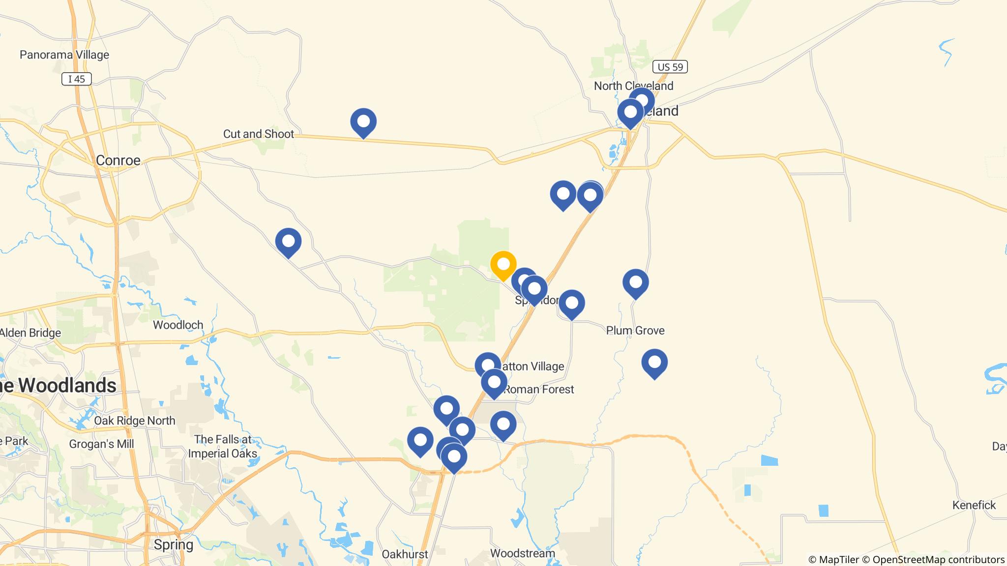 Street map of the ATM area