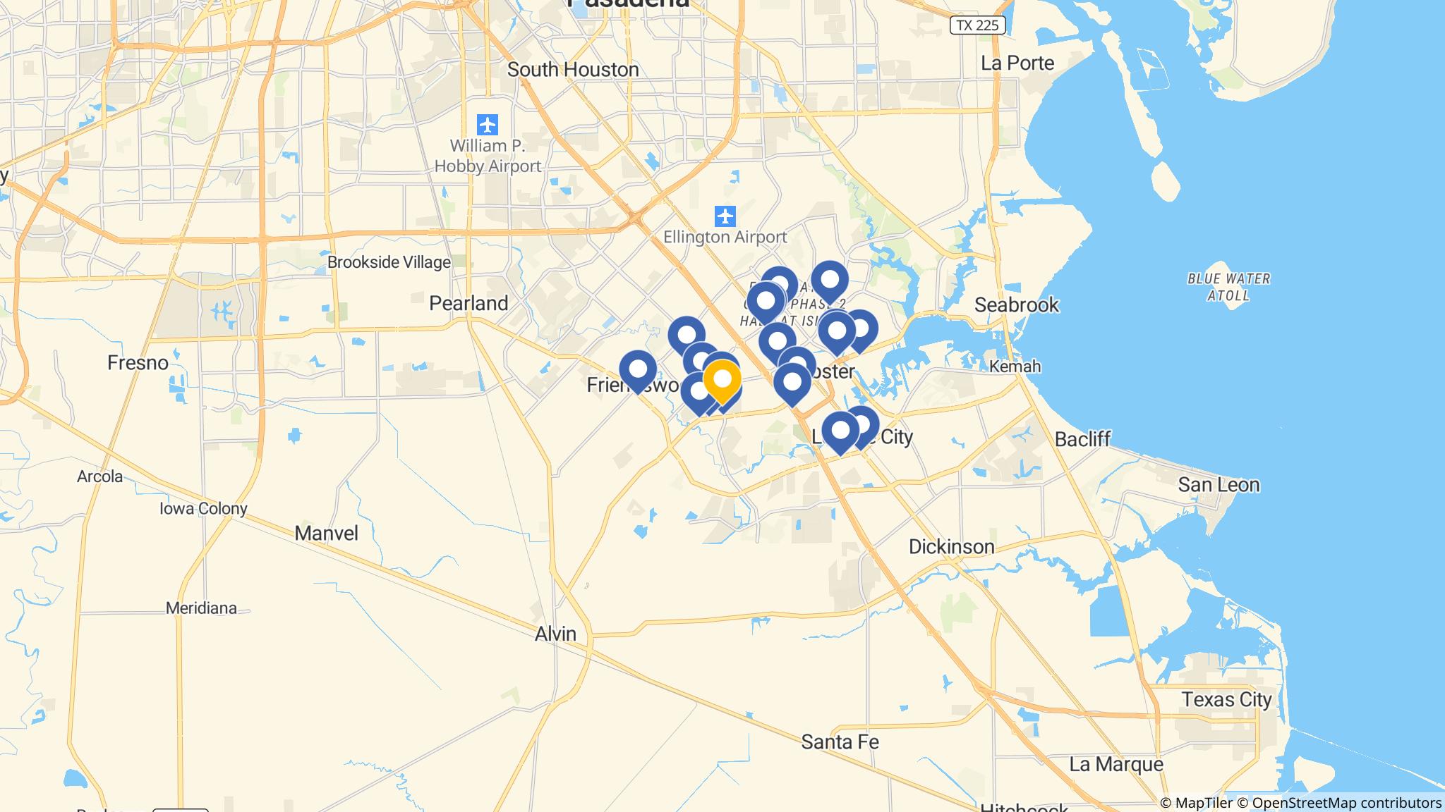 Street map of the ATM area
