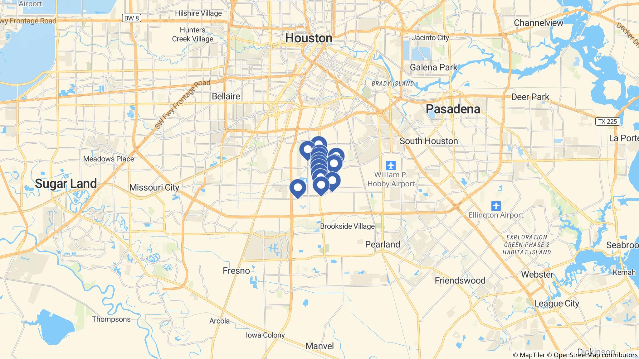 Street map of the ATM area