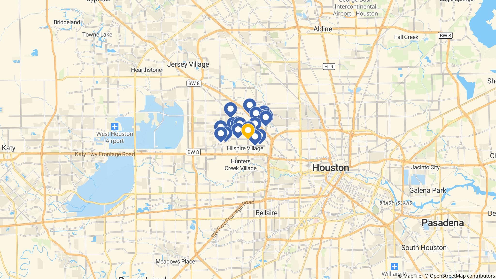 Street map of the ATM area