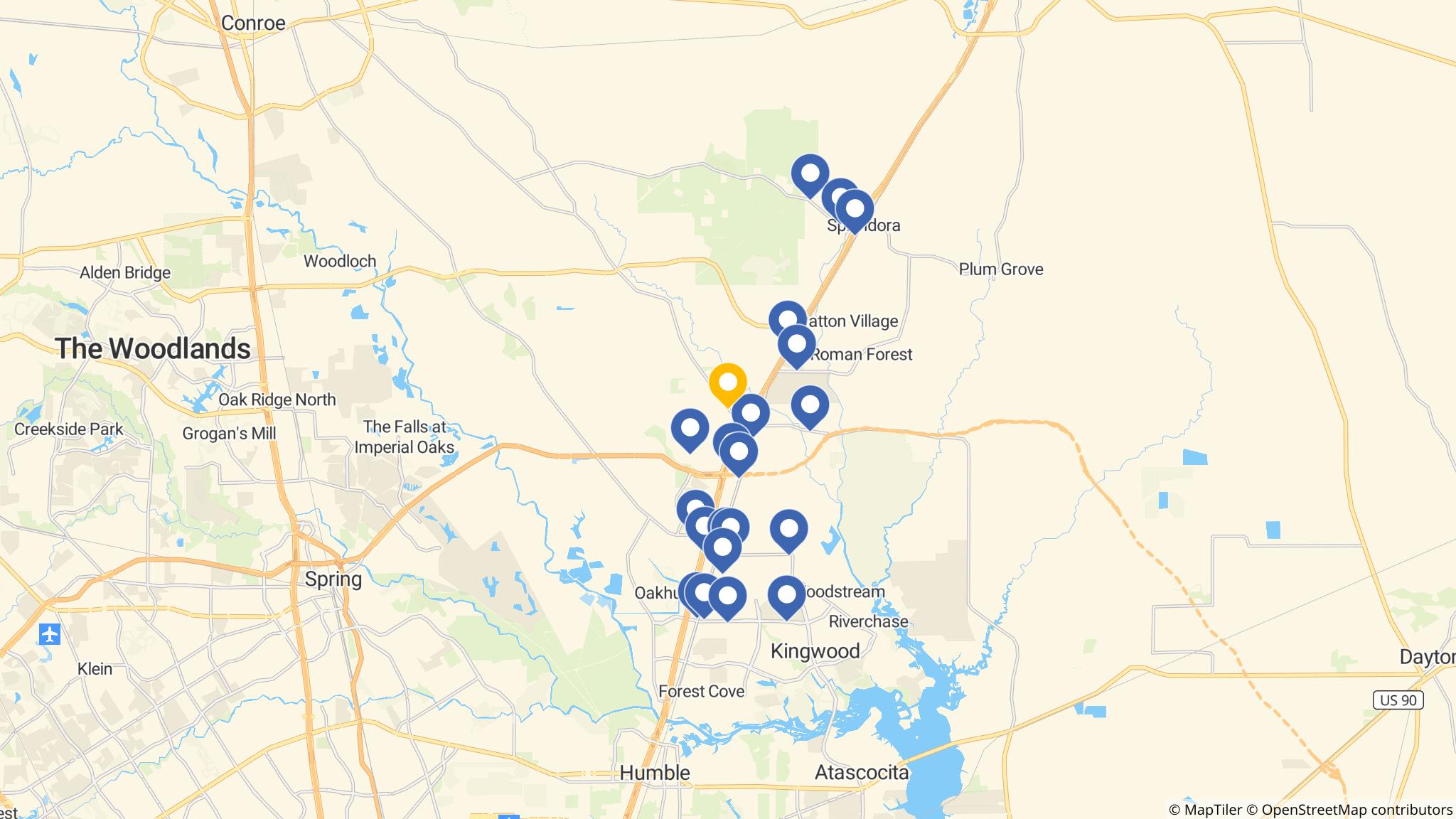 Street map of the ATM area