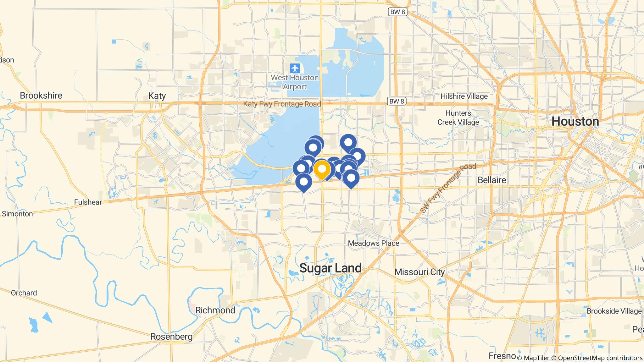 Street map of the ATM area