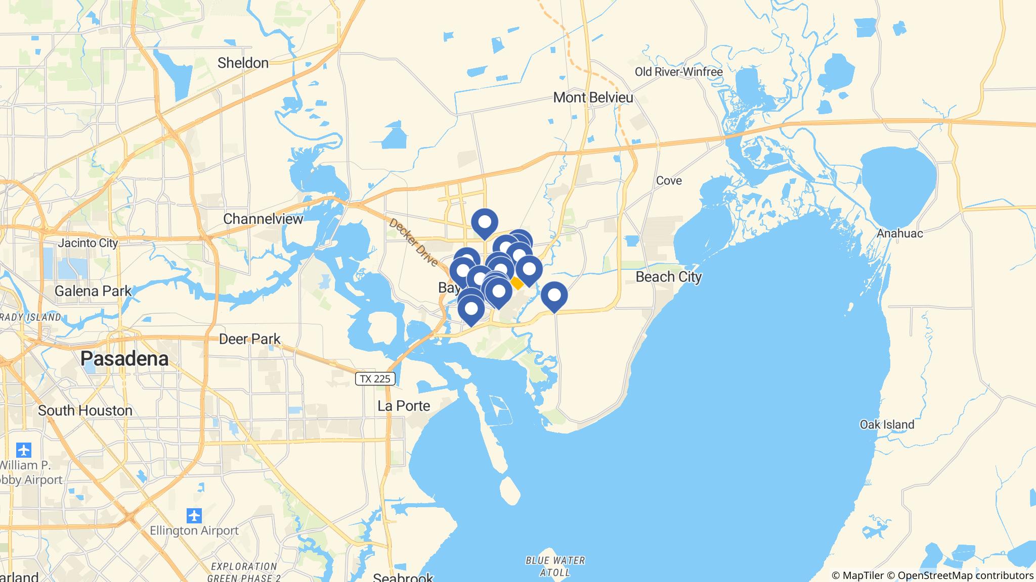 Street map of the ATM area