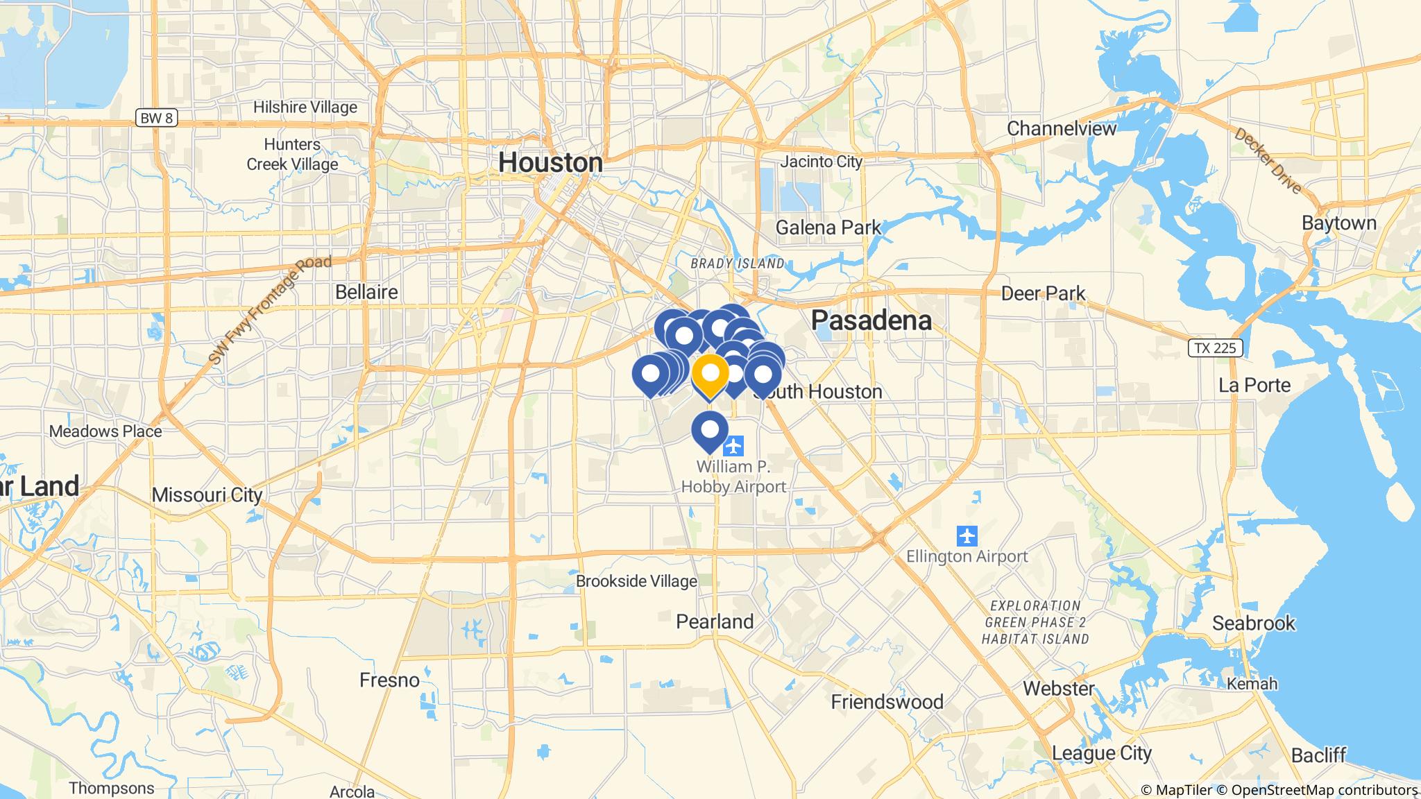 Street map of the ATM area