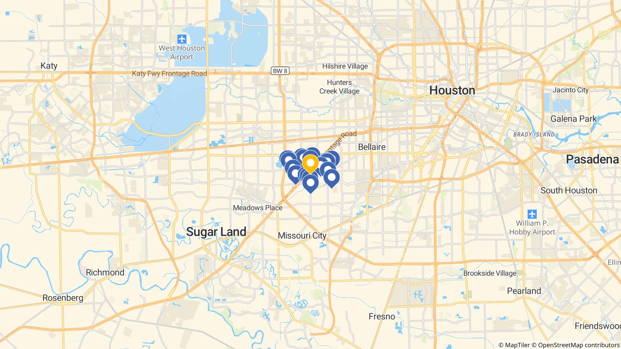 Street map of the ATM area
