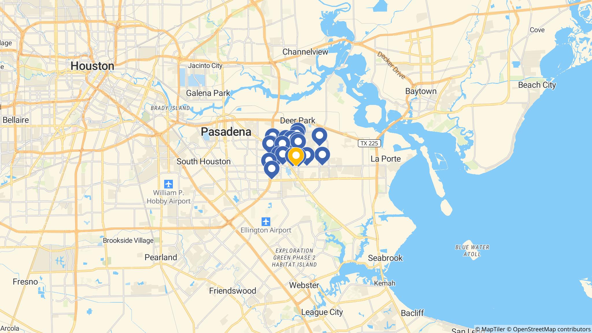 Street map of the ATM area