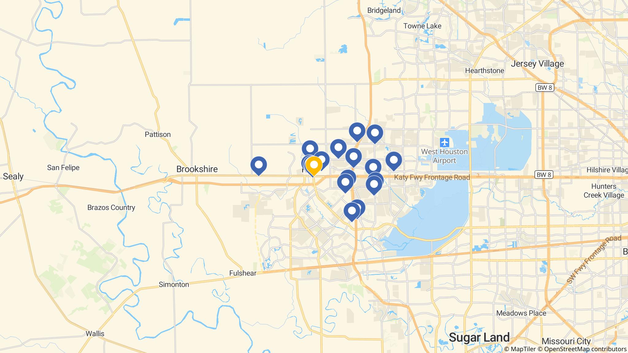 Street map of the ATM area