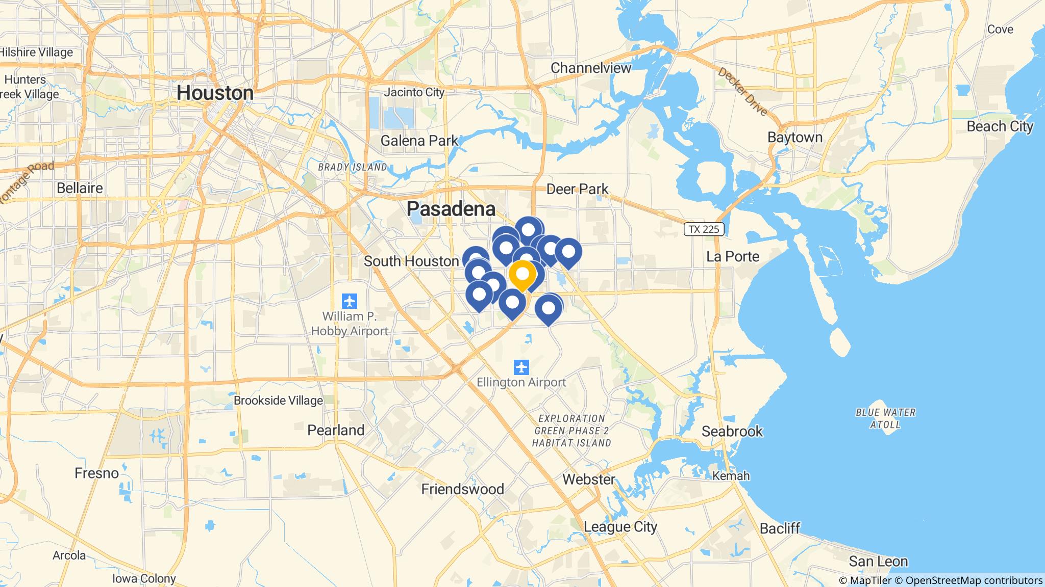 Street map of the ATM area