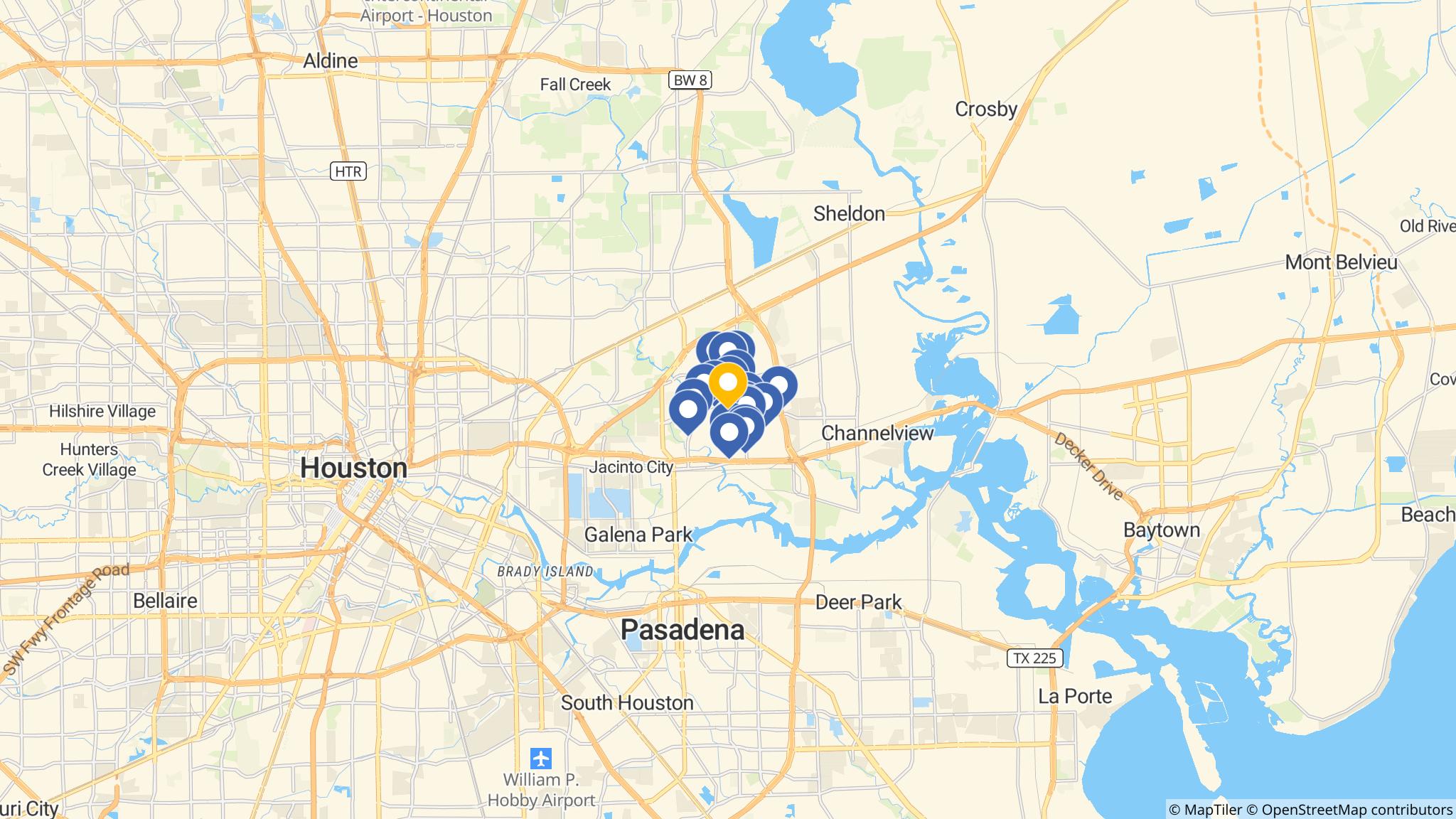 Street map of the ATM area