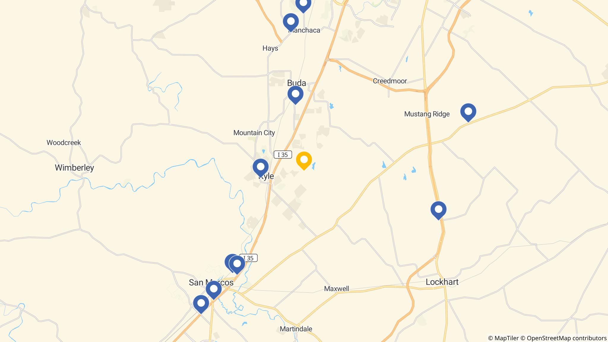 Street map of the ATM area