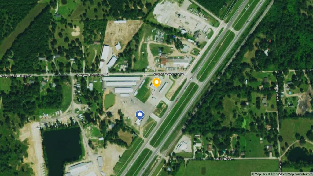 Satellite photo of the location