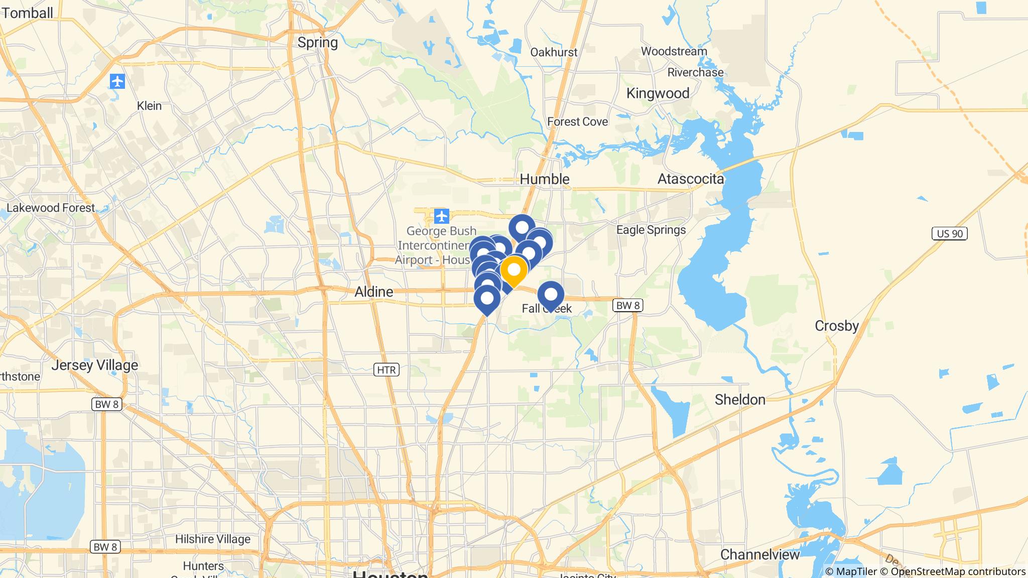 Street map of the ATM area