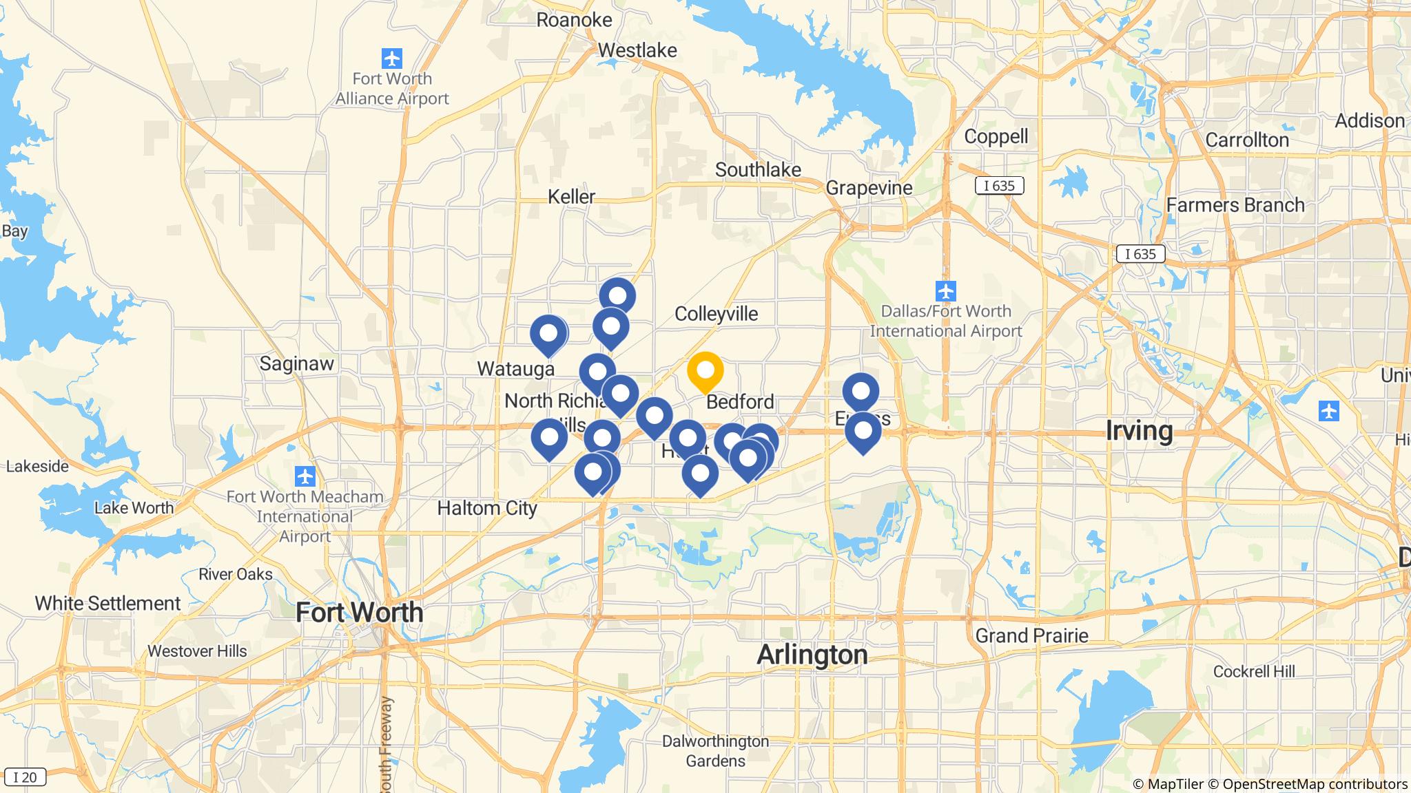 Street map of the ATM area