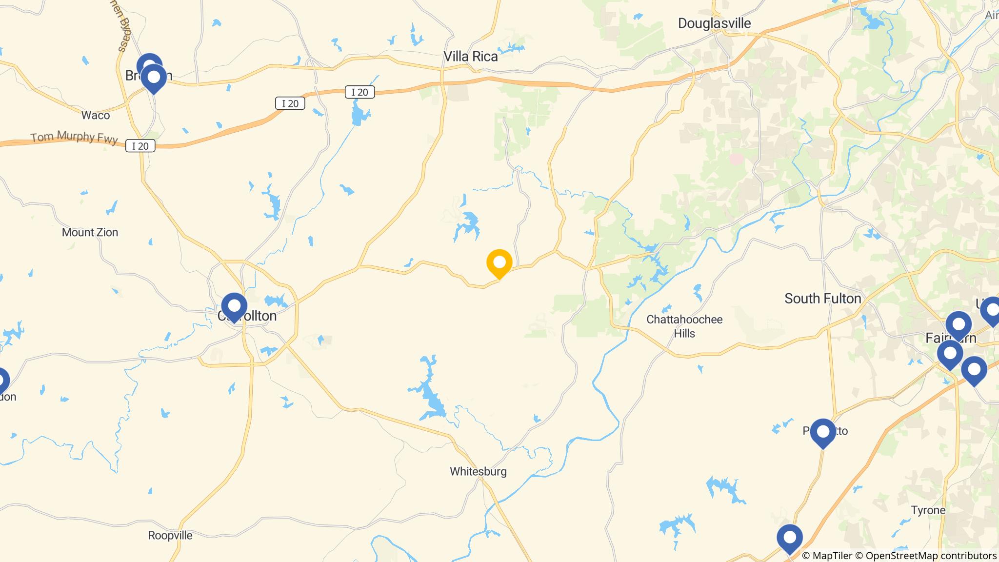 Street map of the ATM area
