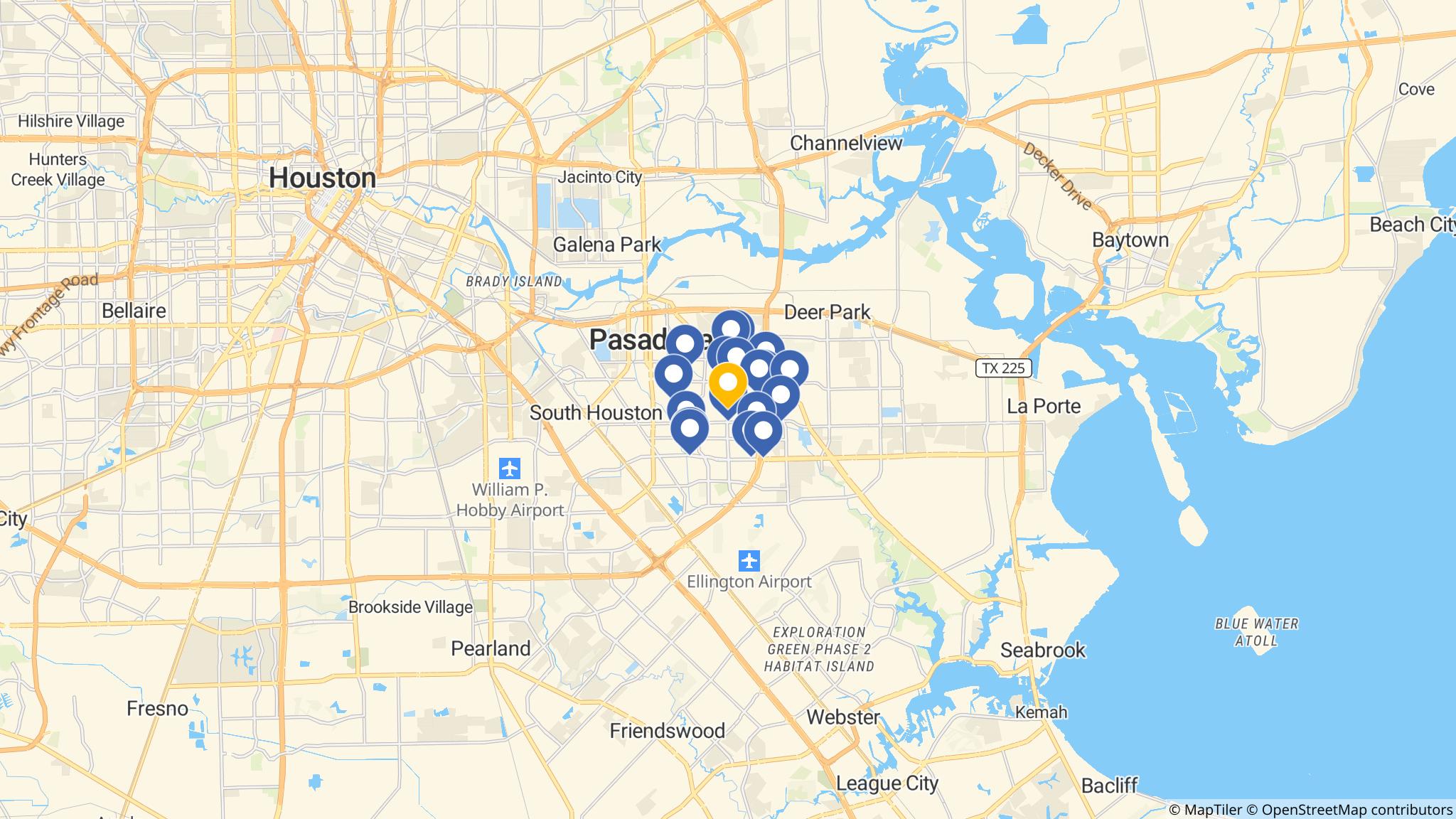 Street map of the ATM area