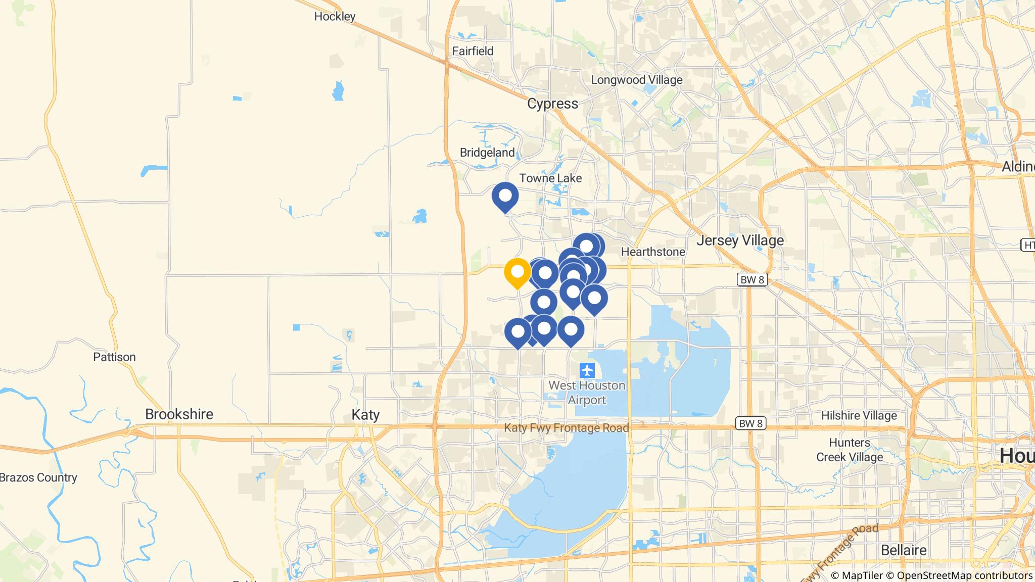 Street map of the ATM area