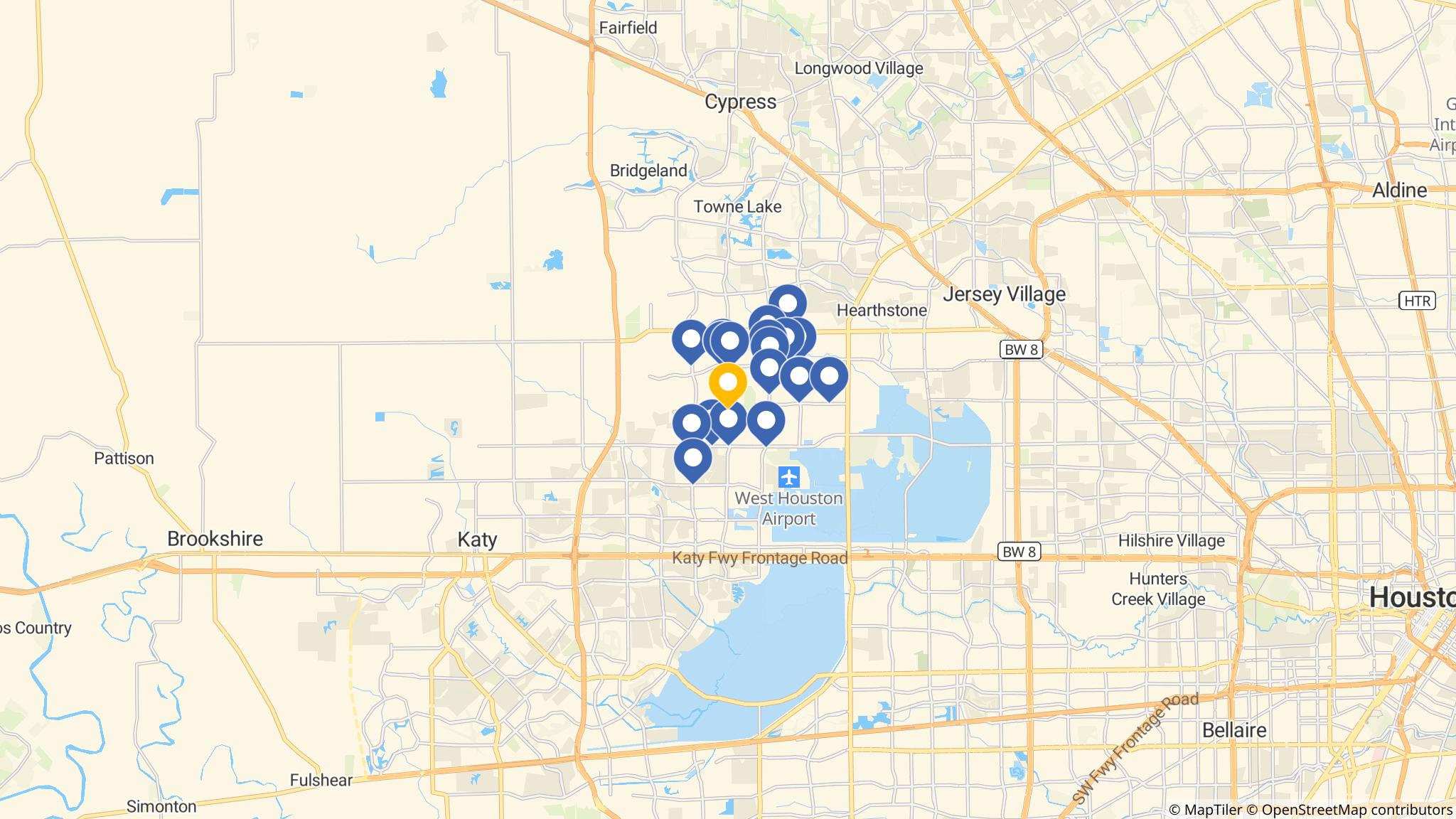 Street map of the ATM area