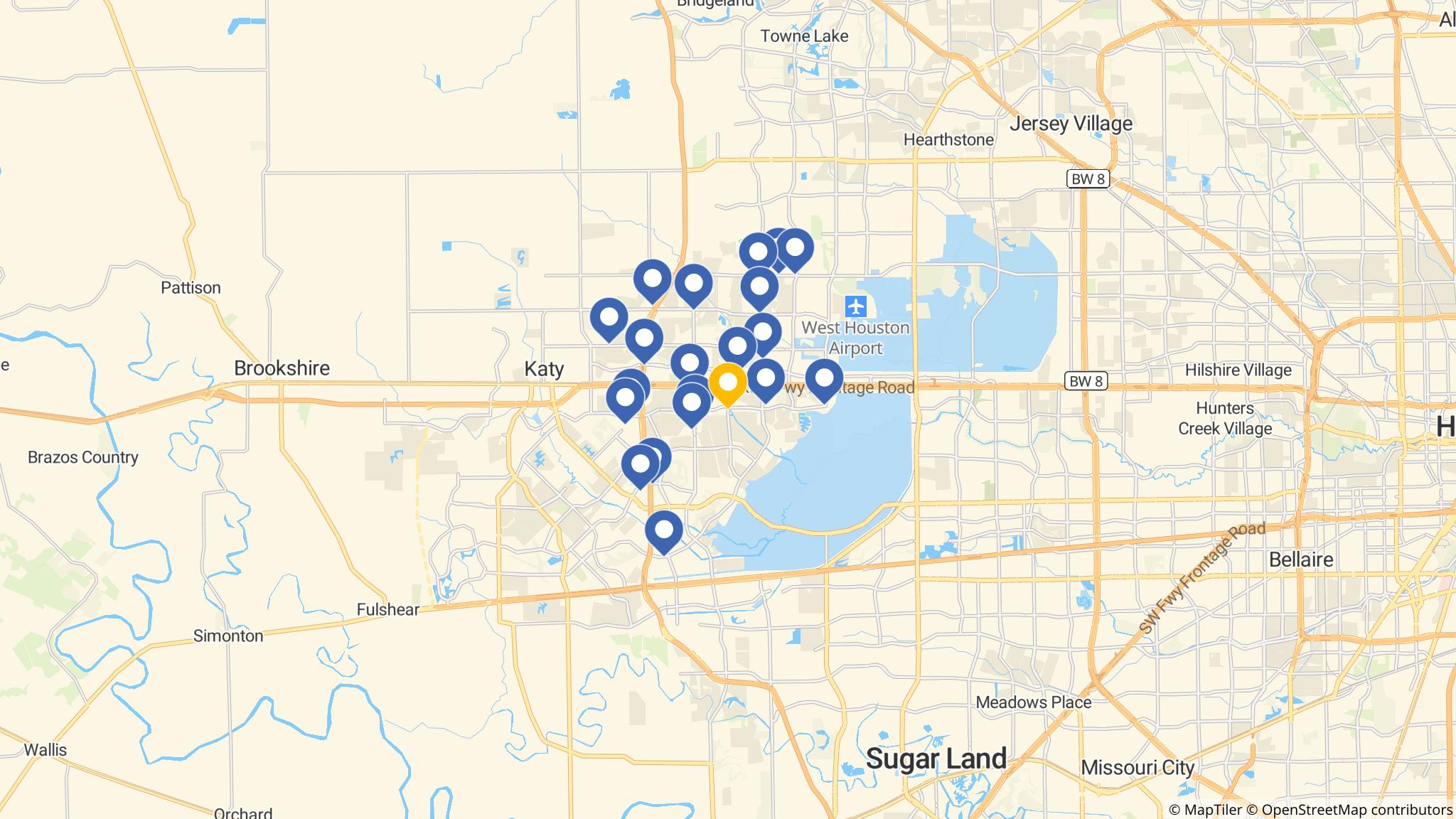 Street map of the ATM area