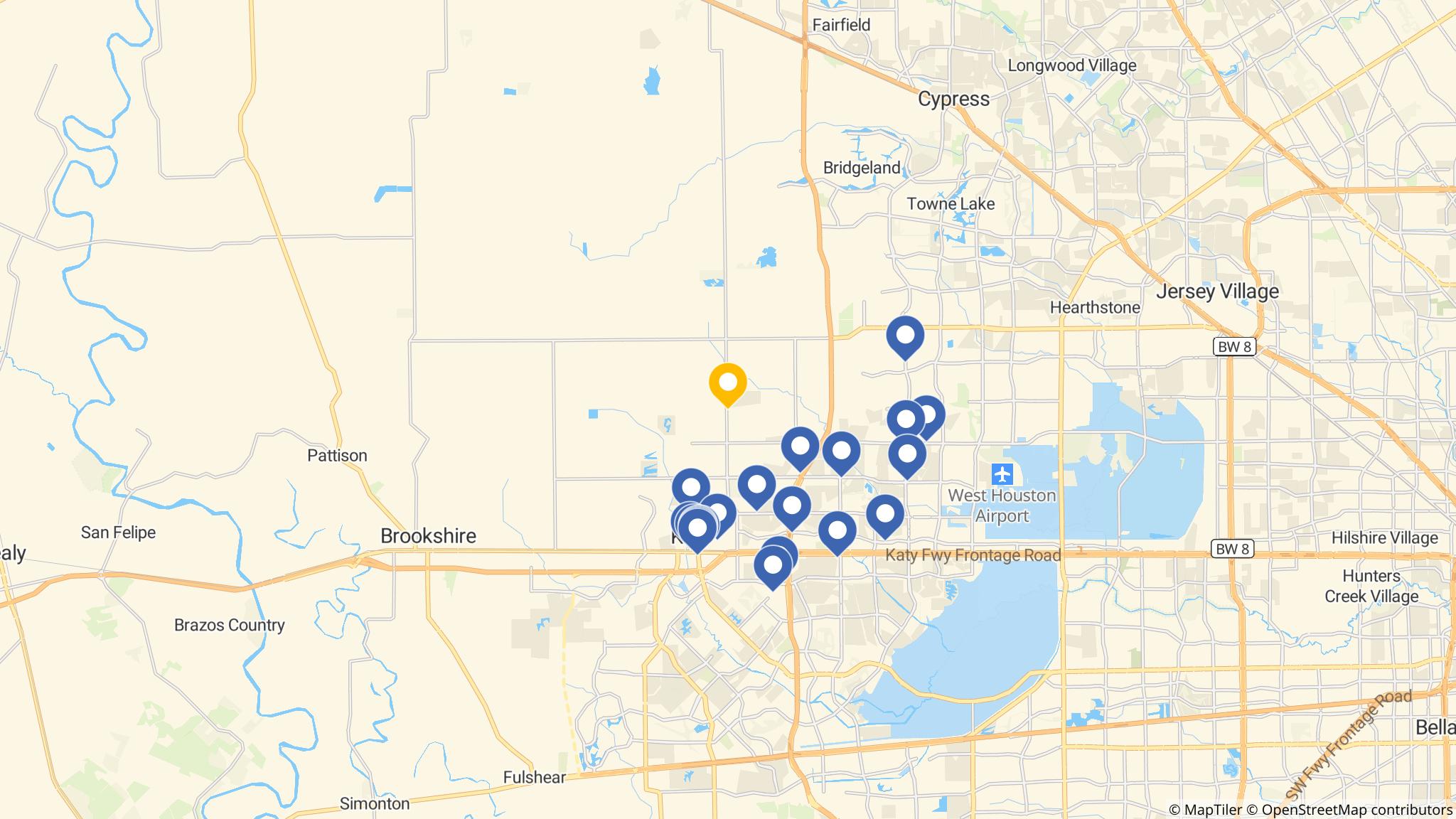 Street map of the ATM area